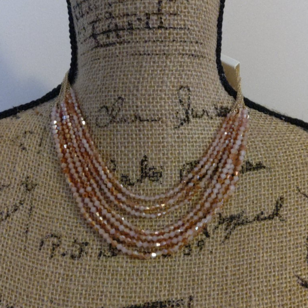 Banana Republic Multi Beaded Rondell Necklace Nwt 27$